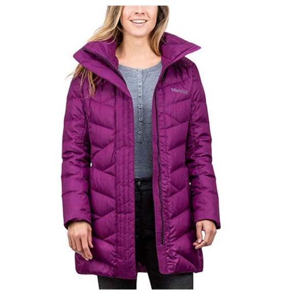 Marmot Women Varma Long Quilted Hooded Down Jacket - Picture 3 of 8